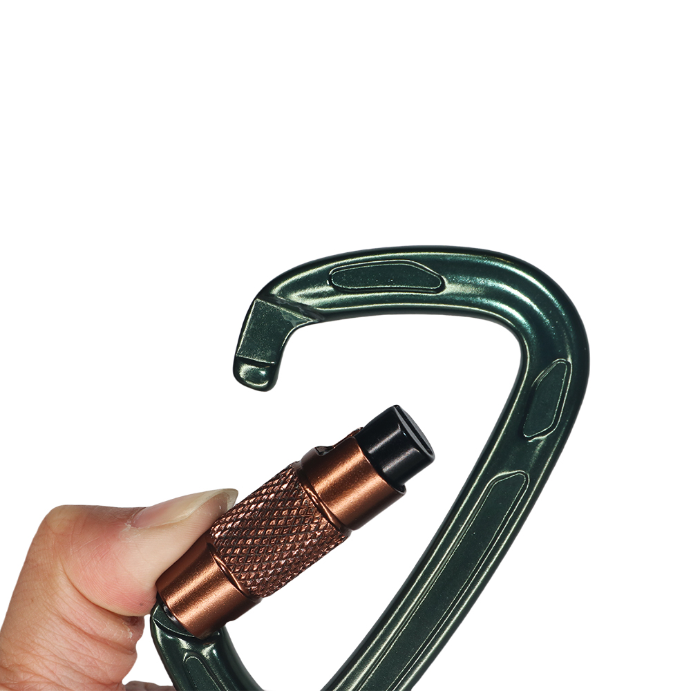 プロフェッショナルヘビーデューティクライミングカラビナクリップ - 25kN 自動ロック