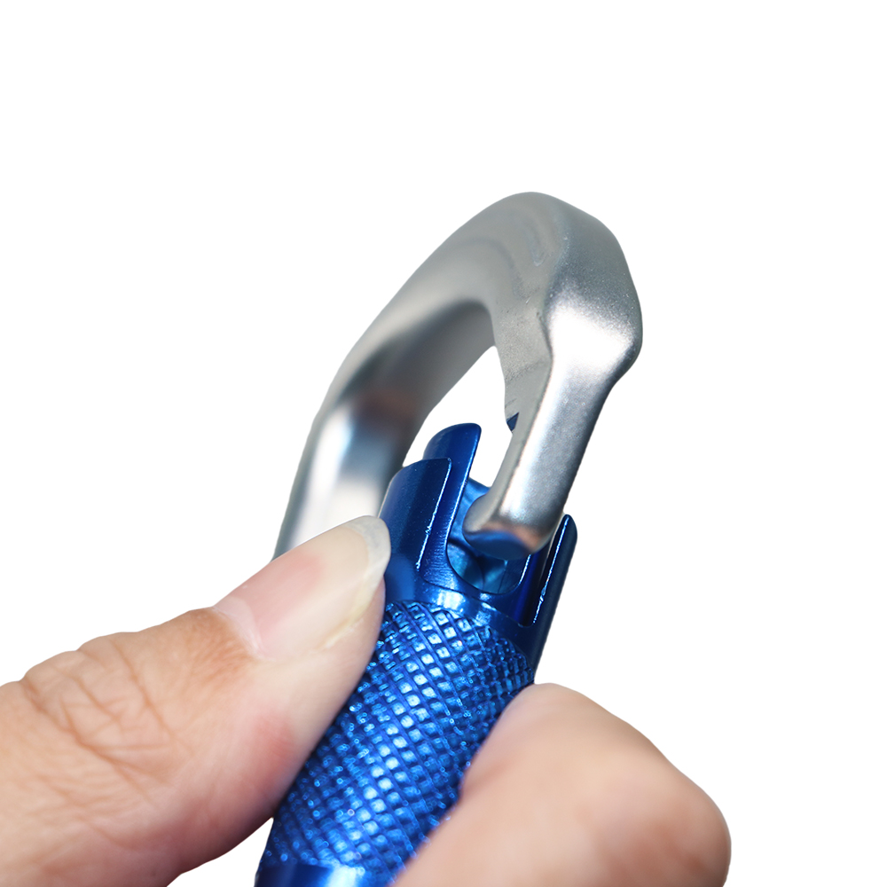 27KN グレー ツイスト ロック カラビナ クリップ - 軽量で高耐久