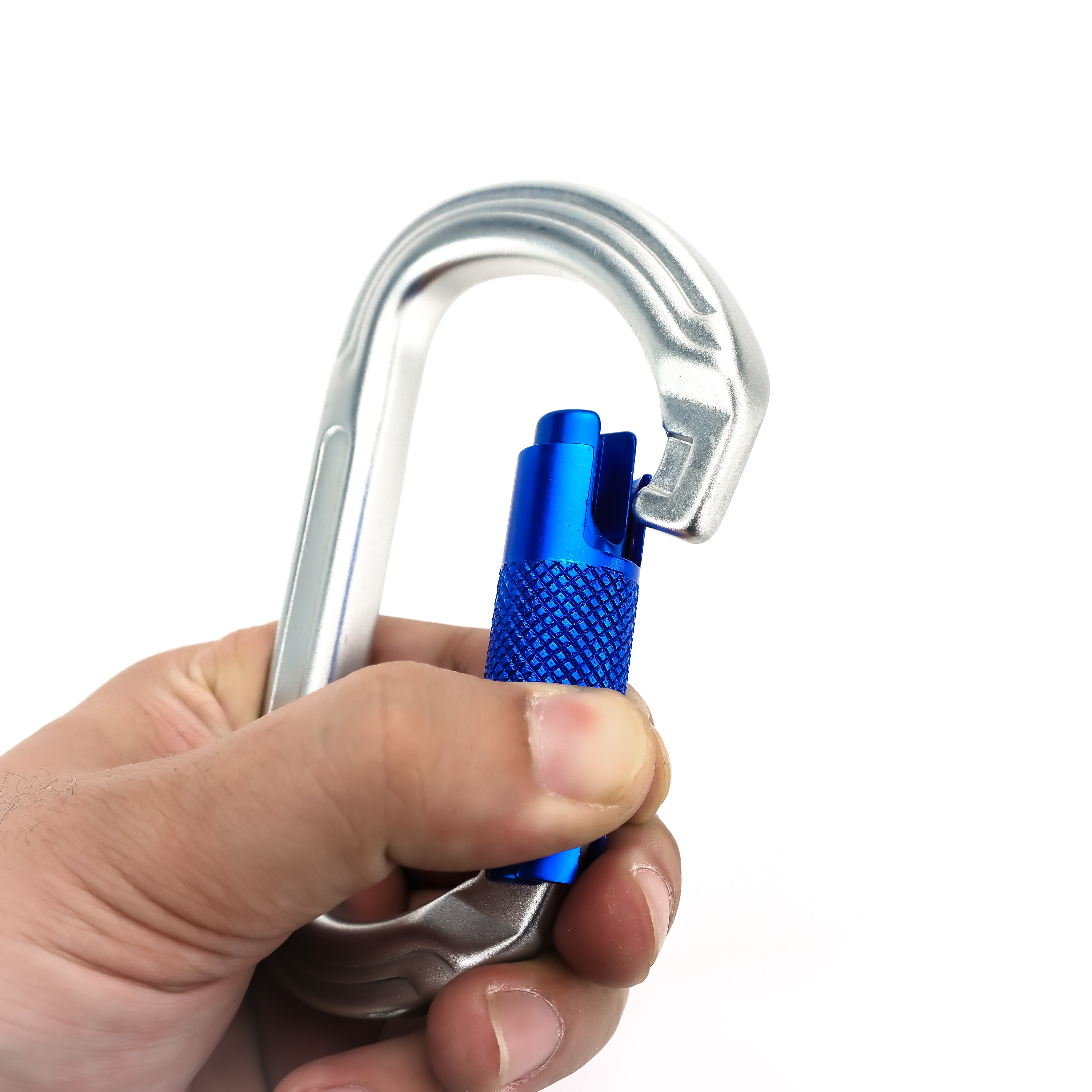 27KN グレー ツイスト ロック カラビナ クリップ - 軽量で高耐久